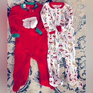 Carter’s baby Christmas pajamas - 2 pack. 6-9 months.
